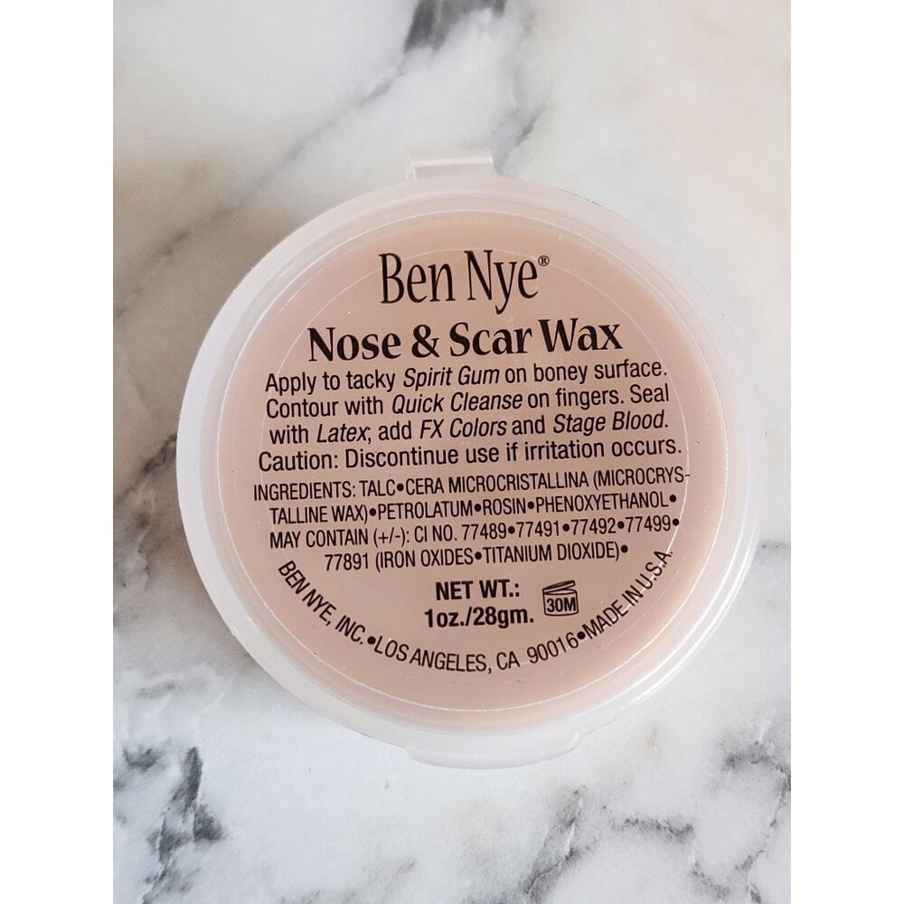 Ben Nye NW-1 Fair Nose & Scar Wax Special Effects Makeup Contouring & Creating
